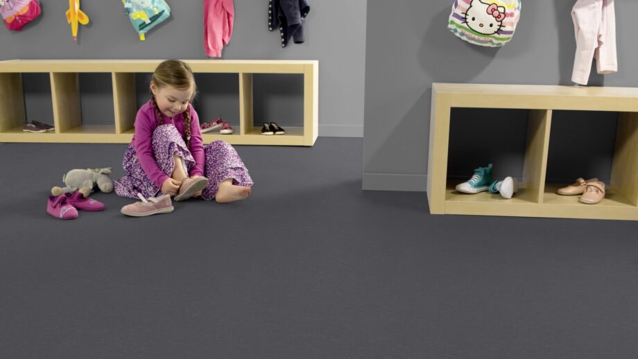 Linoleum floor Gerflor Colorette 0080 Elephant Grey