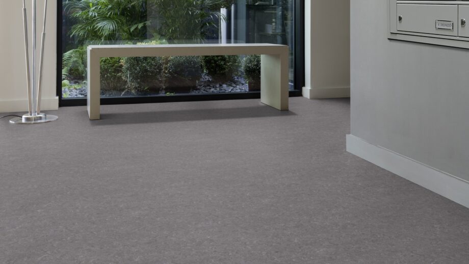 Linoleum floor Gerflor Marmorette 0050 Quartz Grey