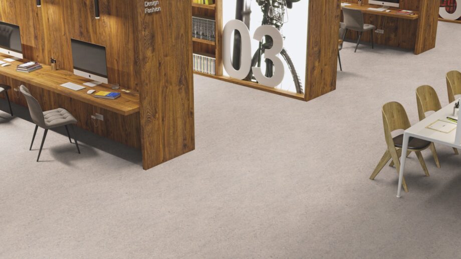 Linoleum floor Gerflor Marmorette 0155 Smoked Pearl