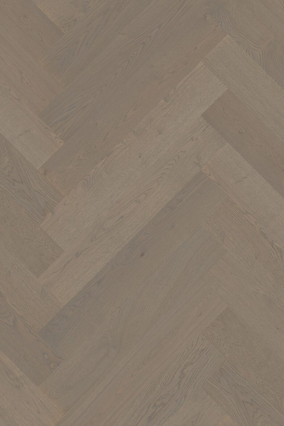 Herringbone parquet Oak PEA, 4 sides beveled, brushed, matt lacquered