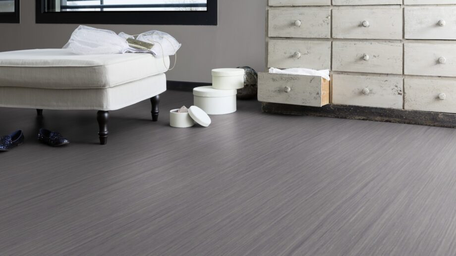 Linoleum floor Gerflor Lino Art Flow 0050 Grey Line