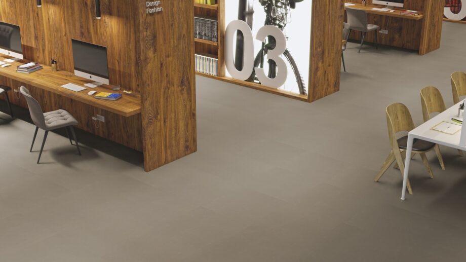 Linoleum floor Gerflor Lino Art Urban 0551 Flashy Asphalt Grey