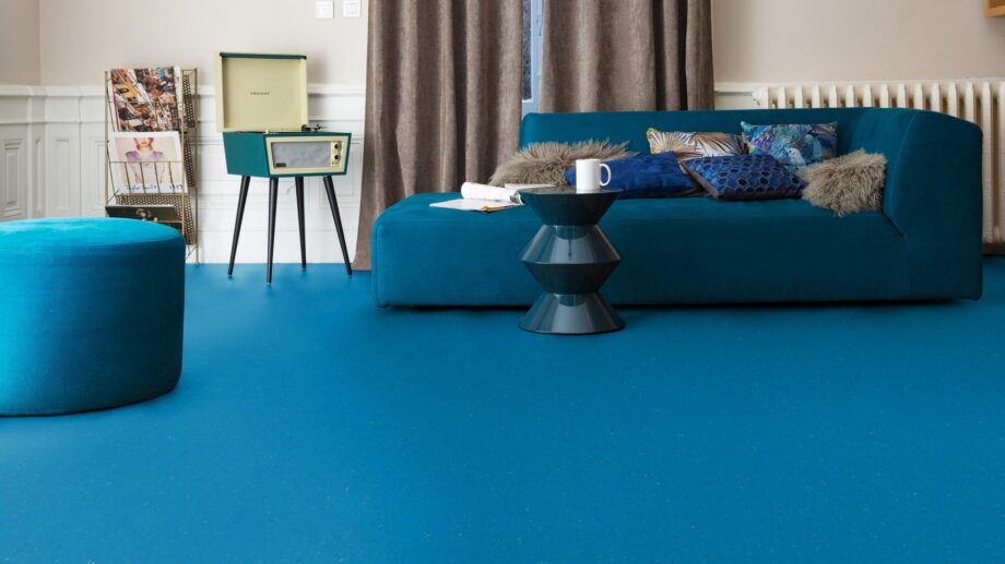 Linoleum Colorette Acoustic Plus 19 dB 0123 Poppy Blue – view 3 Linoleum Colorette Acoustic Plus 19 dB 0123 Poppy Blue – 3