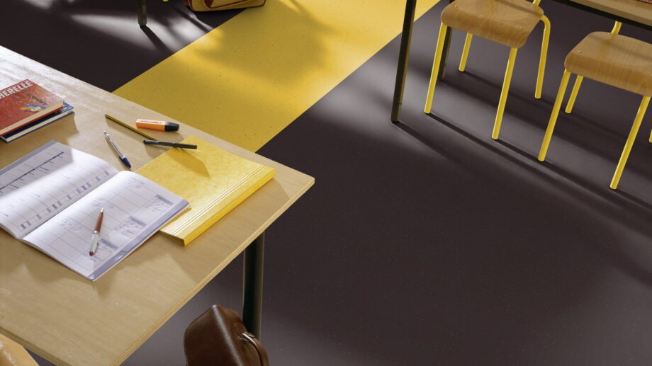 Linoleum floor Gerflor Lino Art Metallic 0074 Burned Siena – 5
