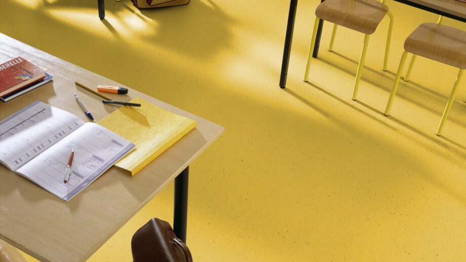 Linoleum floor Gerflor Lino Art Star 0001 Lemon Yellow – 3