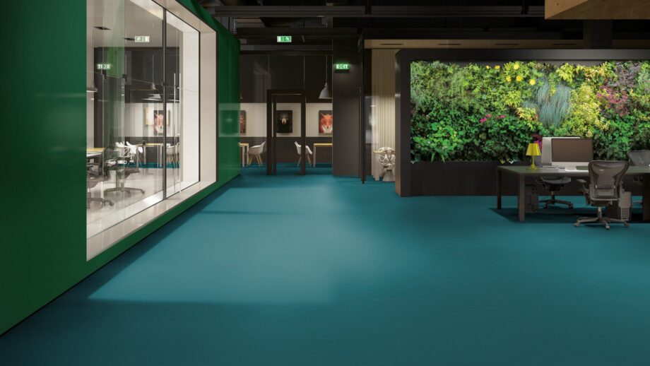Linoleum floor Gerflor Lino Art Star 0023 Blue Turquoise – view 2 Linoleum floor Gerflor Lino Art Star 0023 Blue Turquoise – 2