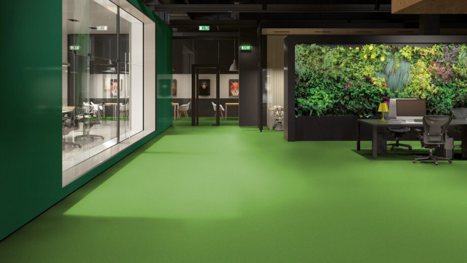 Linoleum floor Gerflor Lino Art Star 0030 Apple Green – view 3 Linoleum floor Gerflor Lino Art Star 0030 Apple Green – 3