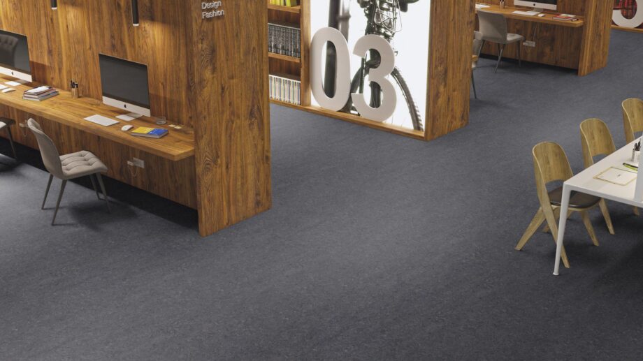 Linoleum floor Gerflor Marmorette 0059 Plumb Grey – view 6 Linoleum floor Gerflor Marmorette 0059 Plumb Grey – 6