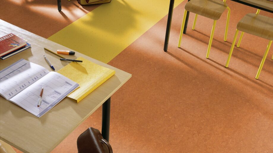 Linoleum floor Gerflor Marmorette 0073 Spicy Orange – 3