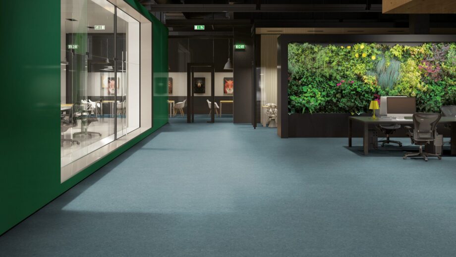 Linoleum floor Gerflor Marmorette 0099 Grey Turquoise – view 3 Linoleum floor Gerflor Marmorette 0099 Grey Turquoise – 3