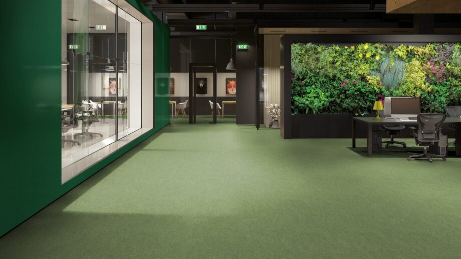 Linoleum floor Gerflor Marmorette 0100 Frog Green – 5