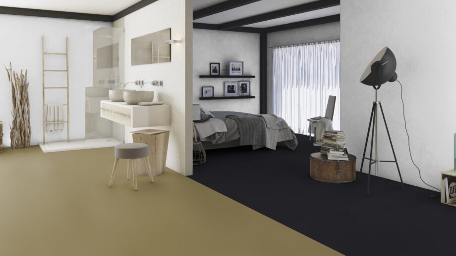 Linoleum floor Gerflor Uni Walton 0090 Olive – view 2 Linoleum floor Gerflor Uni Walton 0090 Olive – 2