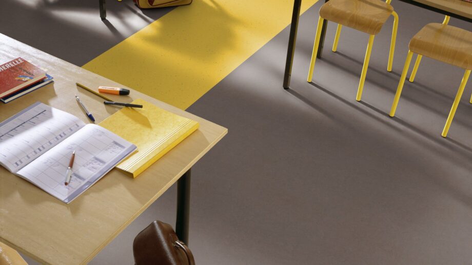 Linoleum Lino Art Urban Acoustic Plus 19 dB 0553 Dark Concrete Grey – 4