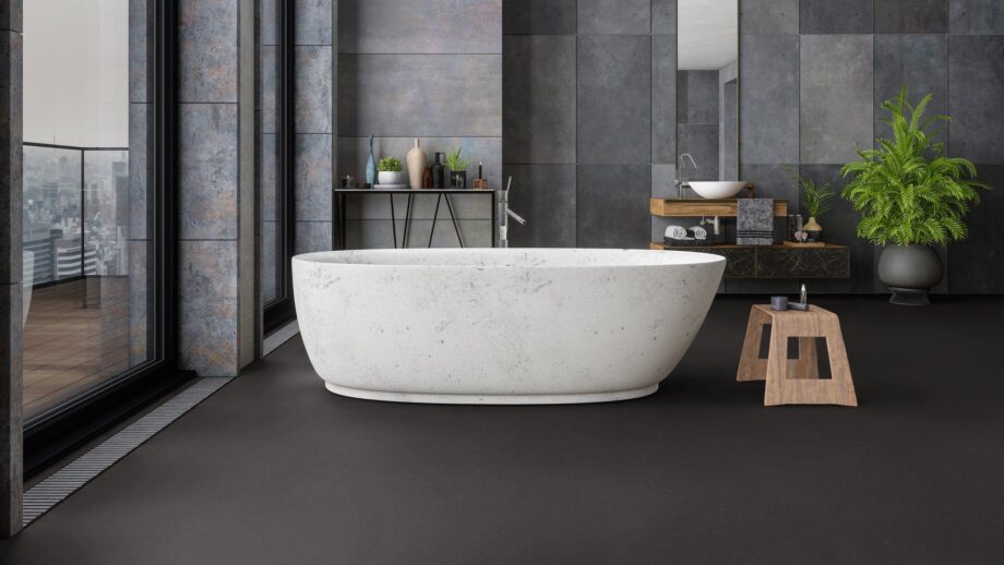 Linoleum Lino Art Urban Acoustic Plus 19 dB 0561 Pitch Black – 2