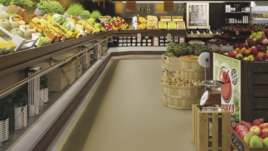 Linoleum Uni Walton Acoustic Plus 19 dB 0090 Olive – view 3 Linoleum Uni Walton Acoustic Plus 19 dB 0090 Olive – 3