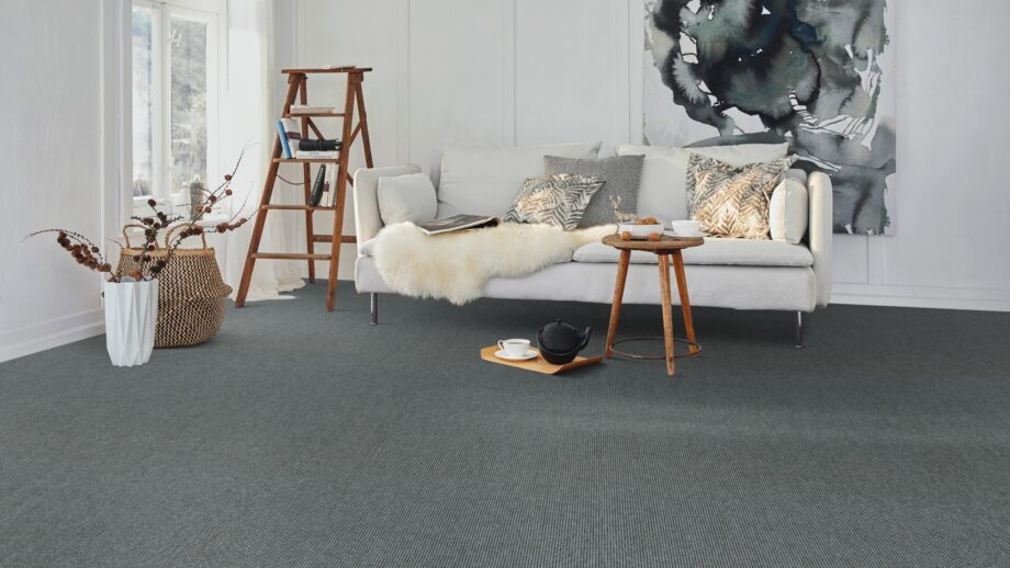 Carpet flooring from cashmere goat wool Tretford Interland 649 Gravel