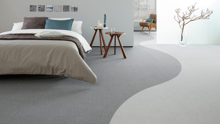 Carpet flooring from cashmere goat wool Tretford Interland 649 Gravel