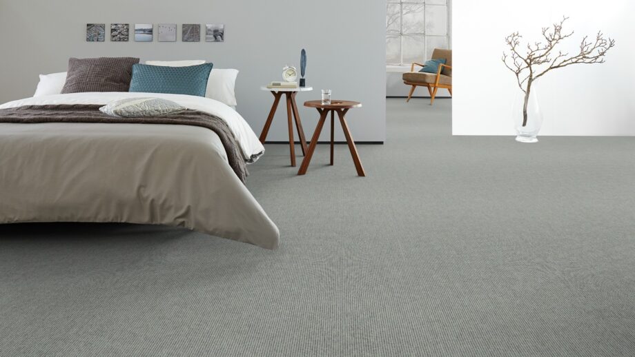 Carpet flooring from cashmere goat wool Tretford Interland 648 Fog