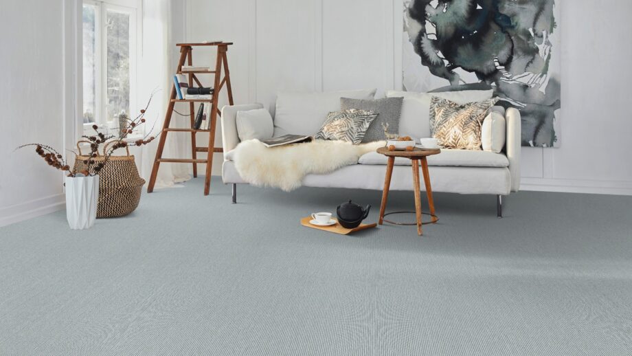 Carpet flooring from cashmere goat wool Tretford Interland 640 Ice