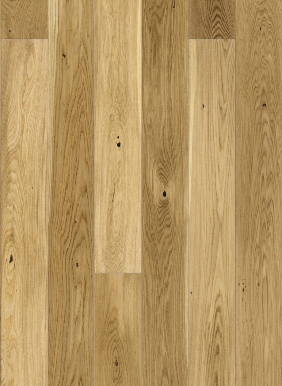 Parquet Oak Grand, 1-strip, 4 sides beveled, mat lacquered