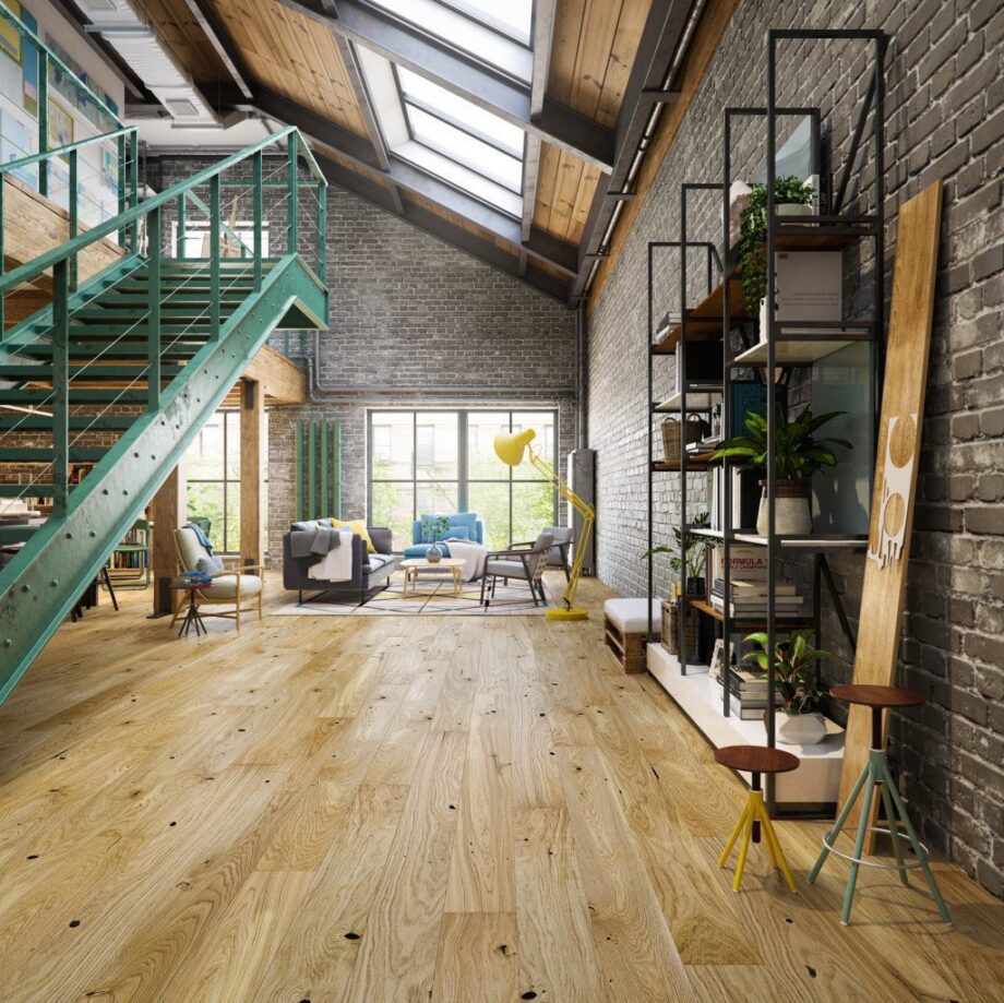 Parquet Oak, Grande Grand Canyon, 1-strip, beveled, brushed, natural oil – 3