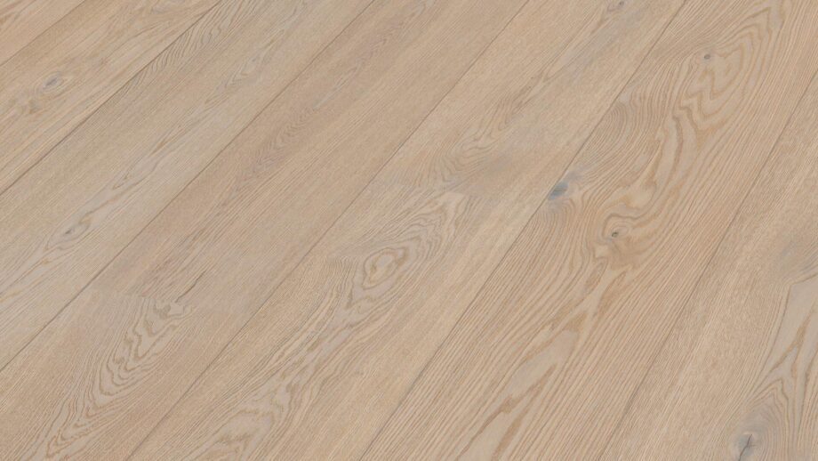 Parquet Meister Lindura Off-White oak lively, brushed, 1-strip, naturally oiled – 3