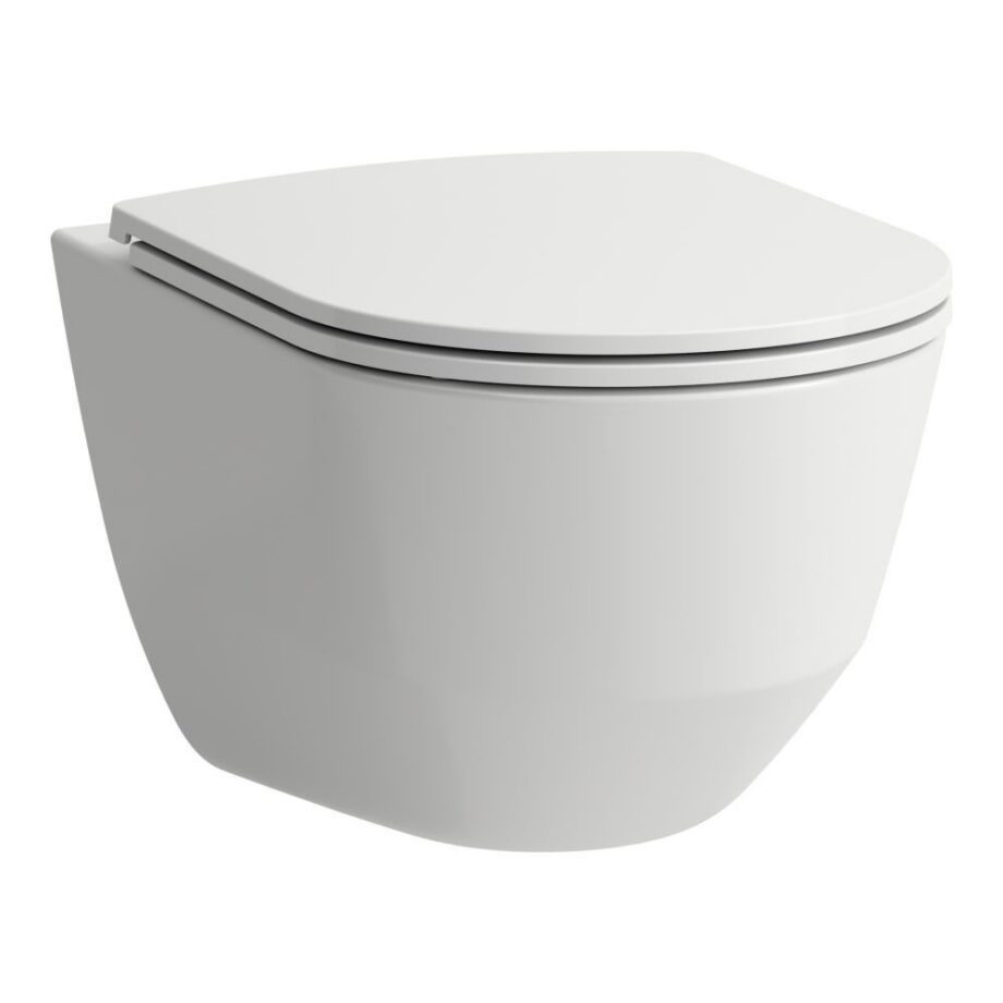 Toilet wall-mounted Laufen PRO with soft-close seat – view 3 Toilet wall-mounted Laufen PRO with soft-close seat – 3