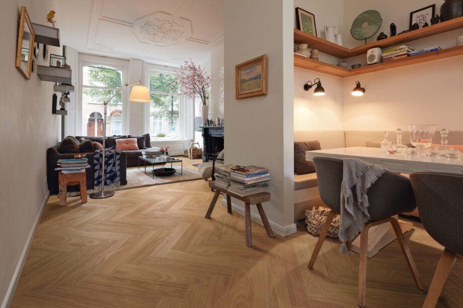 Herringbone parquet Meister PS500 Oak Harmonious brushed, matt lacquered