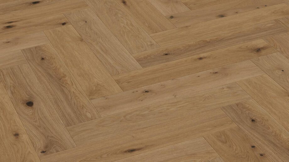 Herringbone parquet Meister PS500 Authentic Greige brushed matt lacquered