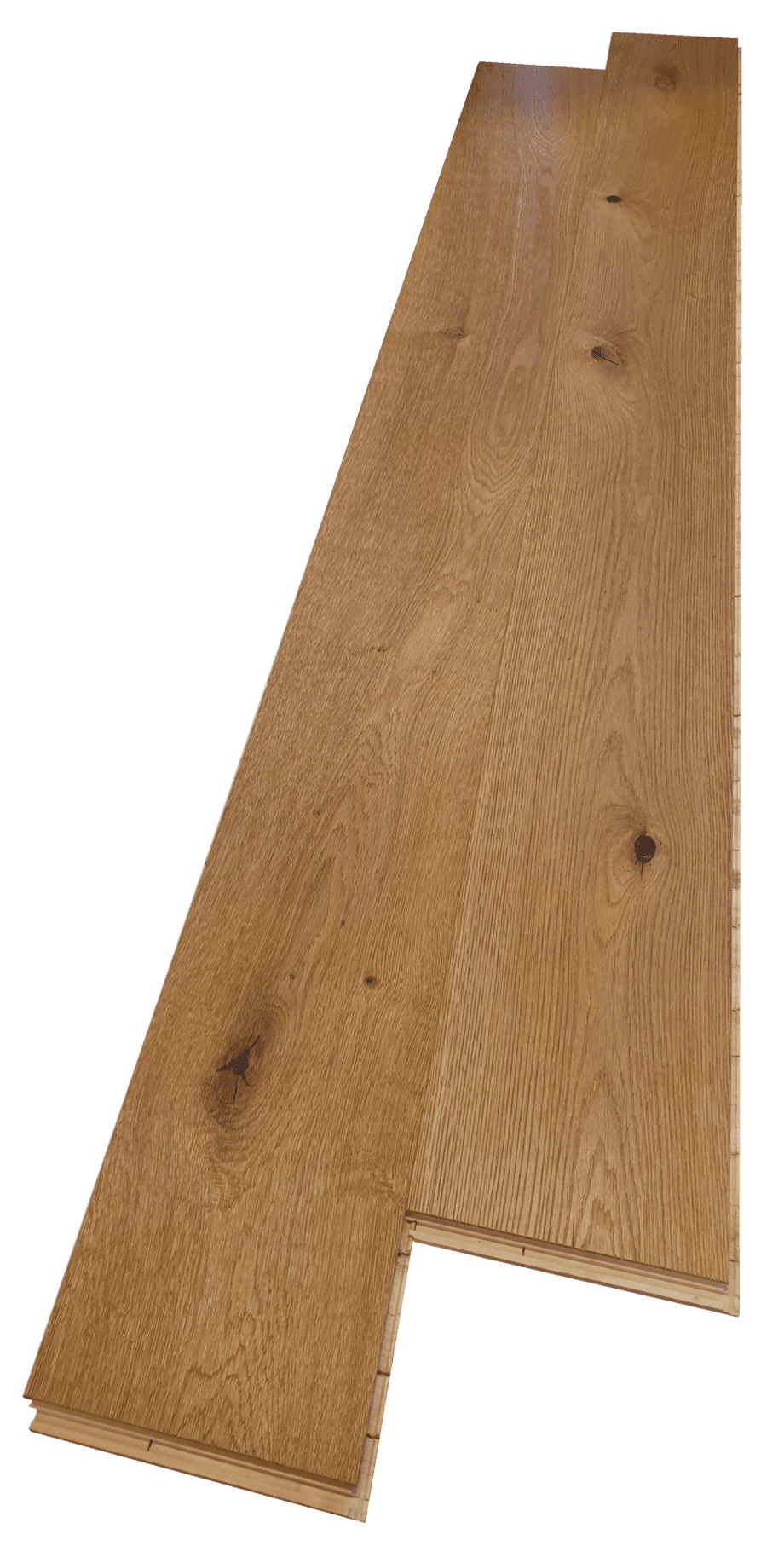 Wood parquet Trinity Oak Rustical 1-strip beveled deep brushed oiled