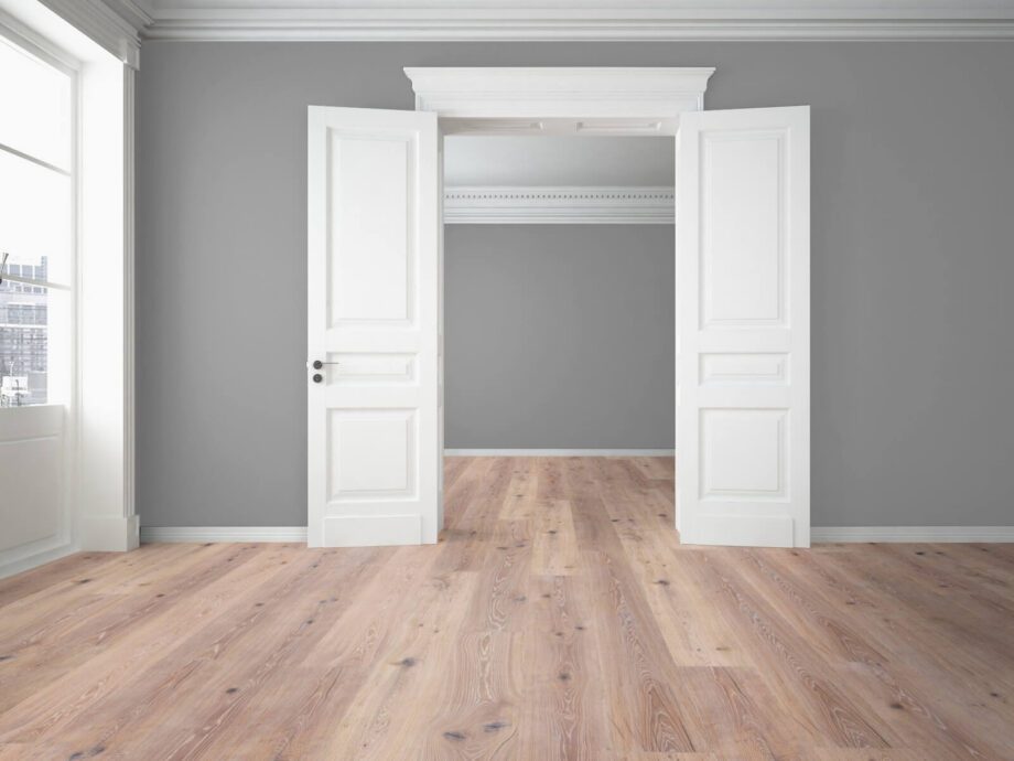 Parquets Trinity Oak Rustical 1-strip beveled hand scraped brushed whitewash white oiled – 10