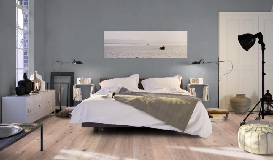 Parquets Trinity Oak Rustical 1-strip beveled hand scraped brushed whitewash white oiled – 13