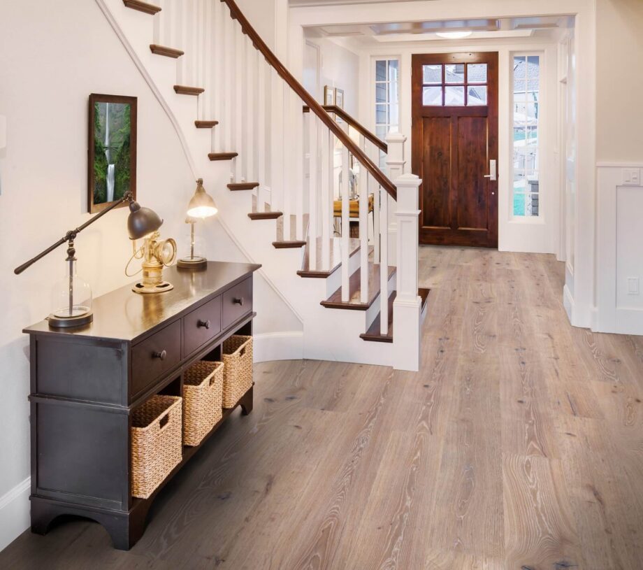 Parquets Trinity Oak Rustical 1-strip beveled hand scraped brushed whitewash white oiled – 15