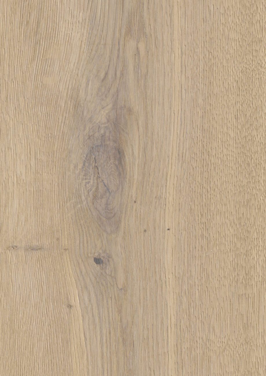 Parquet Trinity Oak Rustical 1-strip beveled brushed white oiled