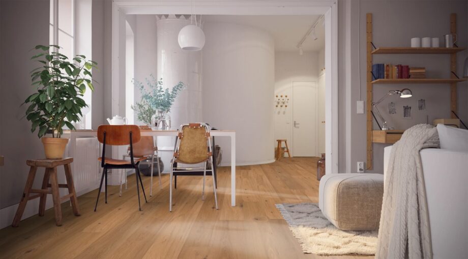 Parquet Oak Rustical 1-strip beveled brushed oiled 189mm – 6