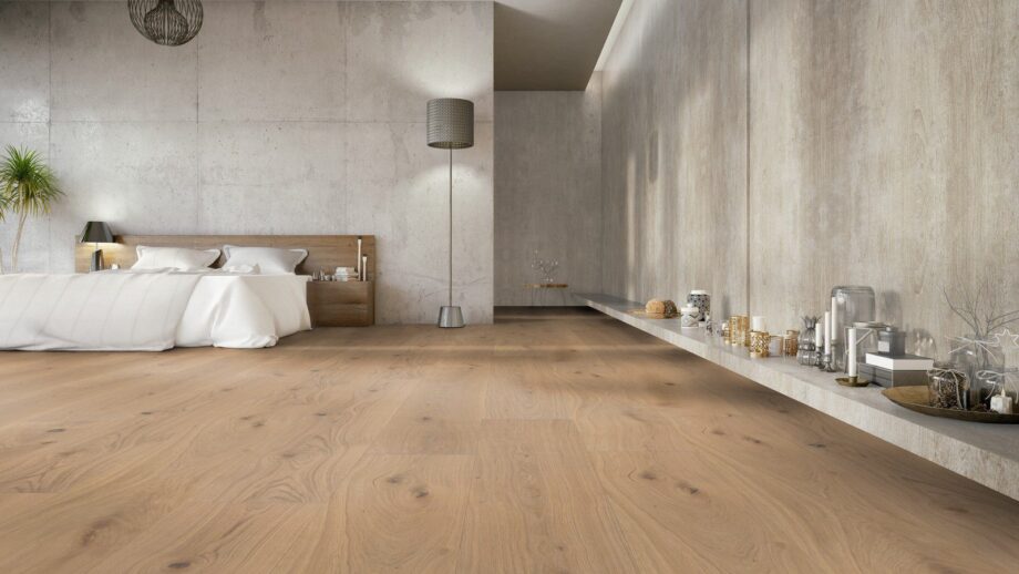 Wooden Parquet Oak Trinity Rustical beveled brushed white oiled 305mm – 7