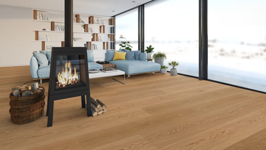 Parquet Trinity Oak Natur 1-strip beveled brushed oiled – 11