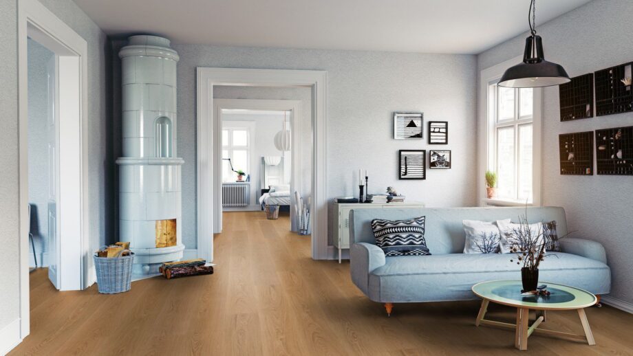 Parquet Trinity Oak Natur 1-strip beveled brushed oiled – 6