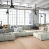 Parquet Trinity Oak Natur 1-strip beveled brushed white oiled – 12