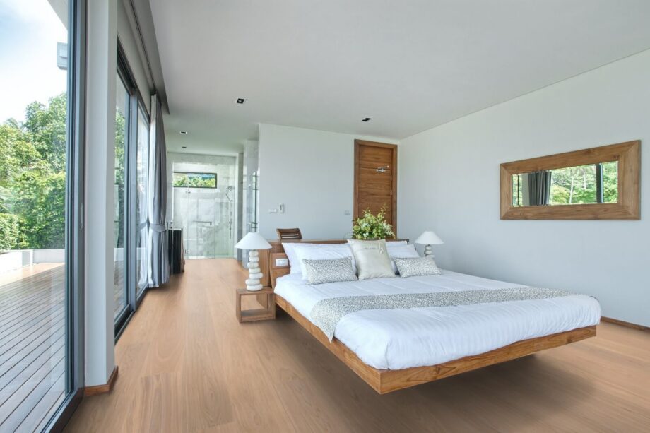 Parquet Trinity Oak Natur 1-strip beveled brushed white oiled – 15