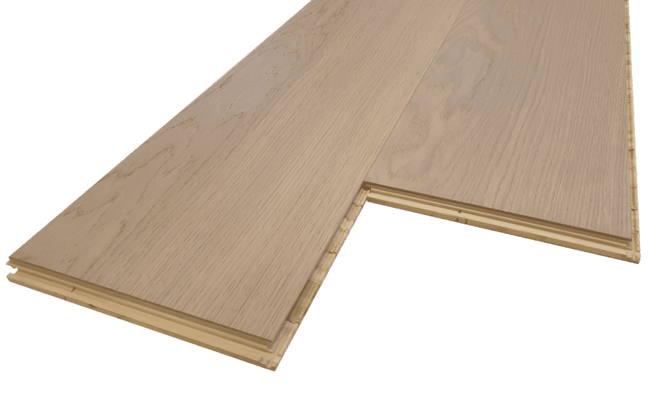 Parquet Trinity Oak Natur 1-strip beveled brushed white oiled – 3