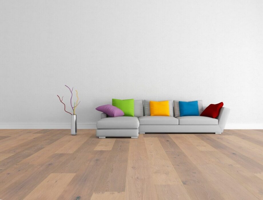 Parquet Trinity Oak Rustical 1-strip beveled brushed white oiled – 16