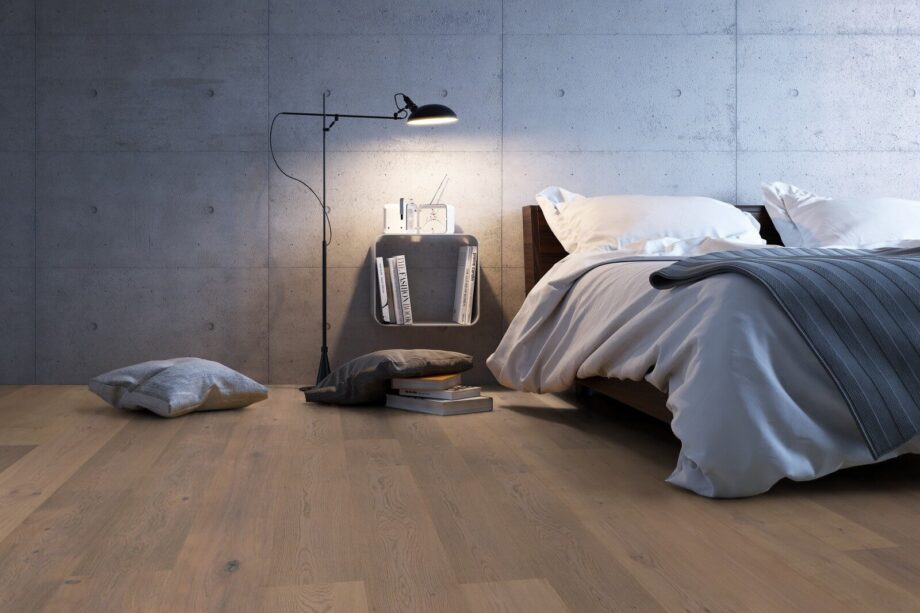 Parquet Trinity Oak Rustical 1-strip beveled brushed white oiled – 3