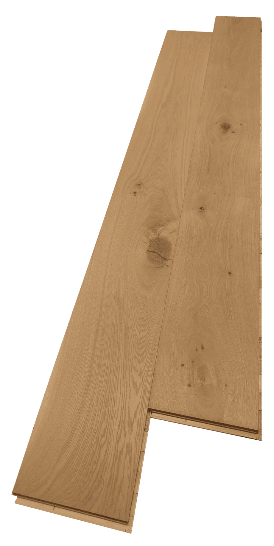 Parquet Trinity Oak Rustical 1-strip beveled brushed raw oiled