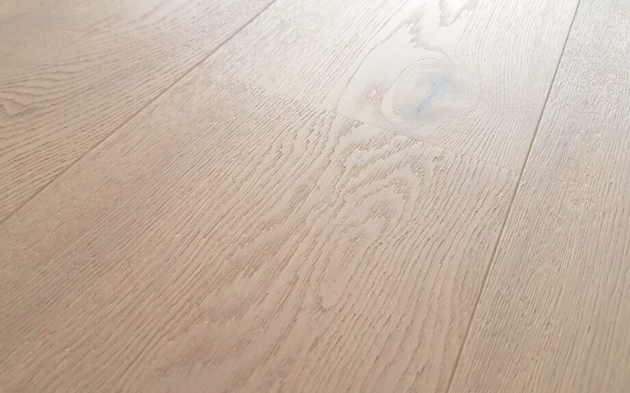 Parquet Oak Rustical 1-strip brushed white matt lacquered 189mm