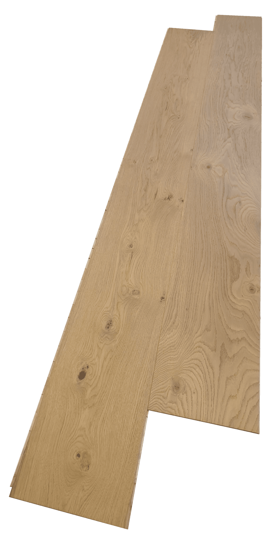 Parquet Trinity Oak Rustical 1-strip beveled brushed light white oiled