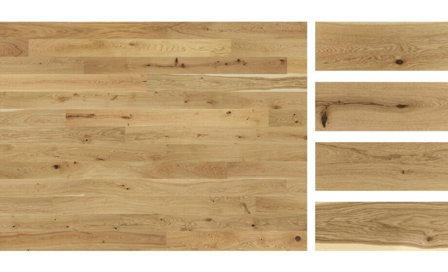 Parquet floor Tarkett Oak 1-strip XT, beveled, brushed, mat lacquered. – 3
