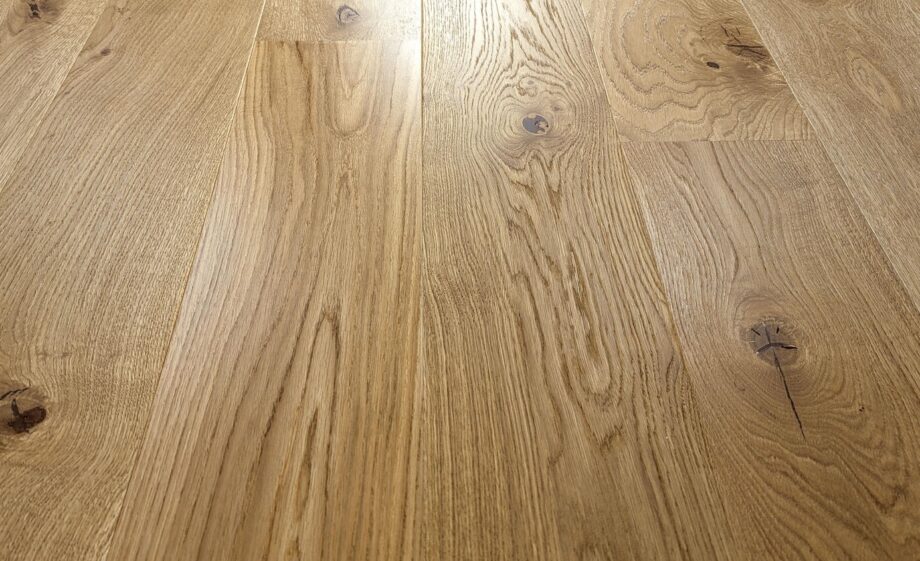 Parquet floor Tarkett Oak Light Brown 1-strip XT, beveled, brushed, mat lacquered