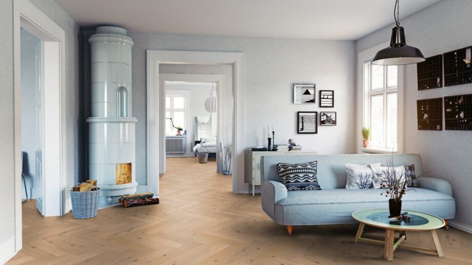 Herringbone floor Thede & Witte Oak Knotty rough appearance brushed and oiled – 3