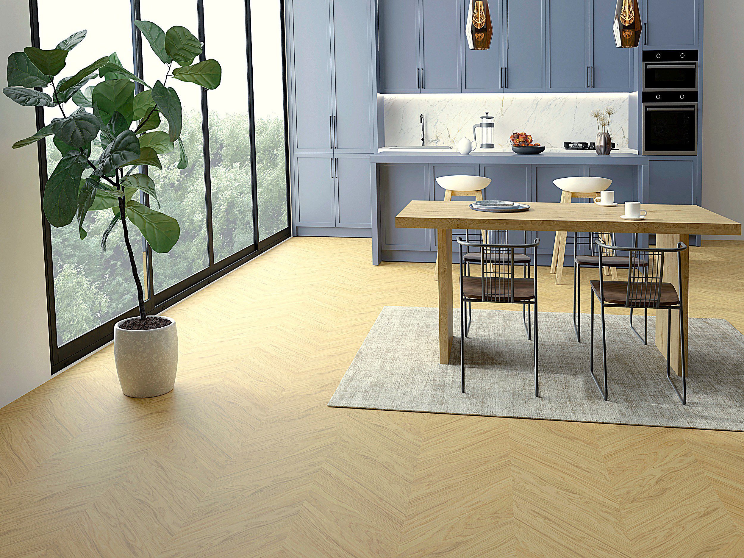 French herringbone parquet oak natur bevelled brushed light matt lacquer – 2